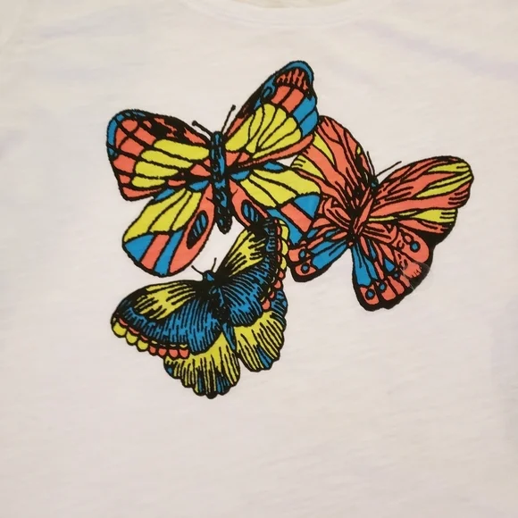 Lane Bryant Cotton Slub Butterfly T Shirt NWT - Picture 2 of 4